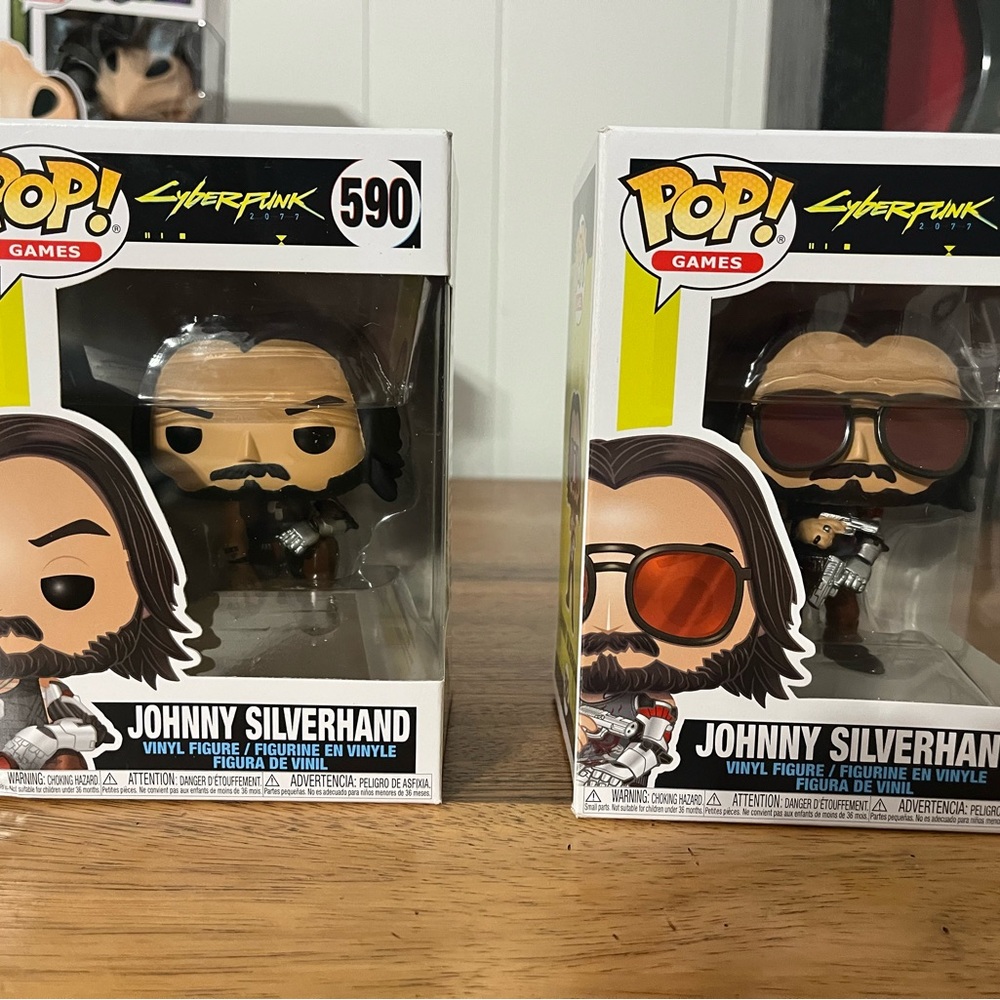Funko POP! Cyberpunk Johnny Silverhand Lot of 2 #590 & #592